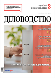 Класифікація наказів підприємства